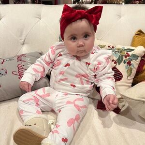 Cherry Print Kids Matching Set